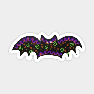 Halloween Bat Chalk Art Sticker Sticker